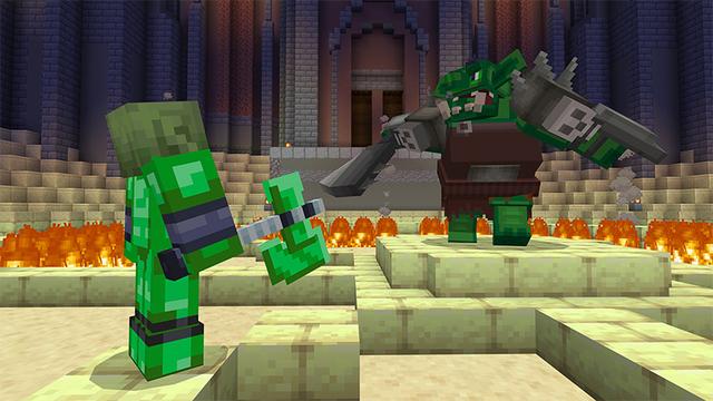Screenshot of the Minecraft Bedrock Marketplace product Emerald Tools created by Mine-North.
