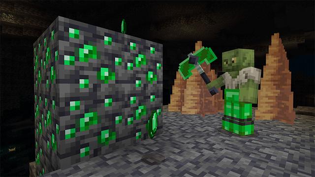 Screenshot of the Minecraft Bedrock Marketplace product Emerald Tools created by Mine-North.