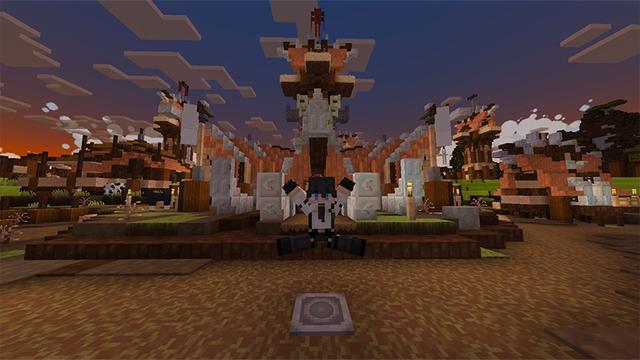 Screenshot of the Minecraft Bedrock Marketplace product Enchanted Texture Pack created by Mine-North.
