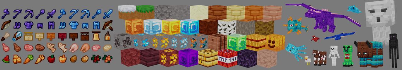 Panorama of the Minecraft Bedrock Marketplace product Fantasy Delight Texture Pack created by Mine-North.