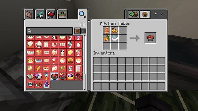 Screenshot of the Minecraft Bedrock Marketplace product Food Expansion created by Mine-North.