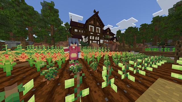 Screenshot of the Minecraft Bedrock Marketplace product Food Expansion created by Mine-North.