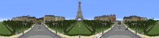 Panorama of the Minecraft Bedrock Marketplace product France Paris created by Mine-North.