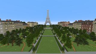 Screenshot of the Minecraft Bedrock Marketplace product France Paris created by Mine-North.