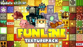 Thumbnail of the Minecraft Bedrock Marketplace product Funline Texture Pack created by Mine-North.