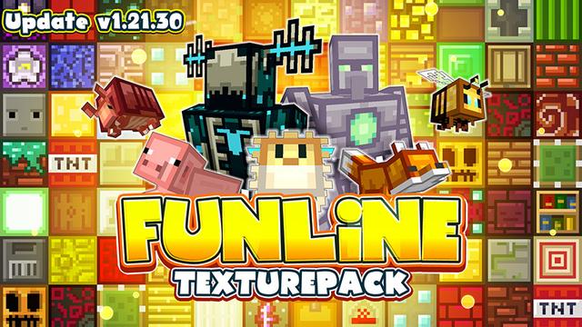 Thumbnail of the Minecraft Bedrock Marketplace product Funline Texture Pack created by Mine-North.