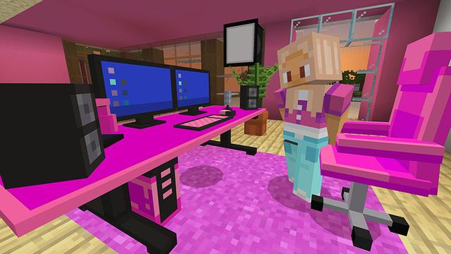 Screenshot of the Minecraft Bedrock Marketplace product Gaming Furniture created by Mine-North.
