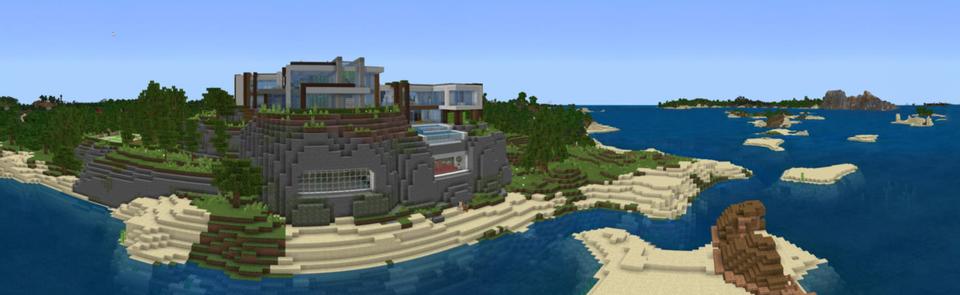 Panorama of the Minecraft Bedrock Marketplace product Hacker Client created by Mine-North.