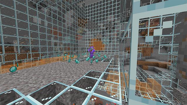 Screenshot of the Minecraft Bedrock Marketplace product Hacker Client created by Mine-North.