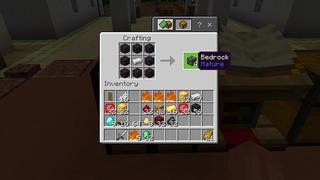 Screenshot of the Minecraft Bedrock Marketplace product Hacker Crafting Recipes created by Mine-North.