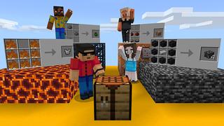 Screenshot of the Minecraft Bedrock Marketplace product Hacker Crafting Recipes created by Mine-North.