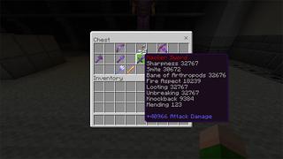 Screenshot of the Minecraft Bedrock Marketplace product Hacker Items created by Mine-North.