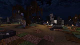 Screenshot of the Minecraft Bedrock Marketplace product Halloween Adventures created by Mine-North.