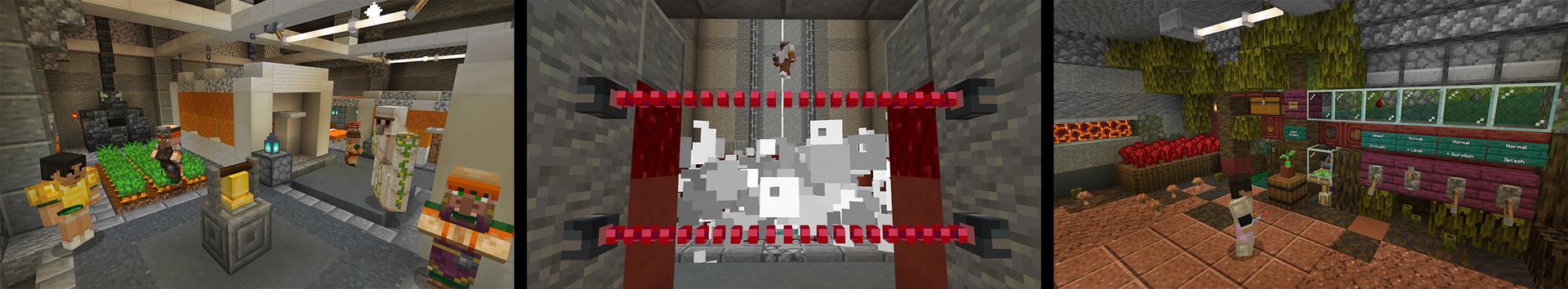 Panorama of the Minecraft Bedrock Marketplace product Hidden Base created by Mine-North.