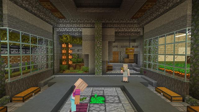 Screenshot of the Minecraft Bedrock Marketplace product Hidden Base created by Mine-North.