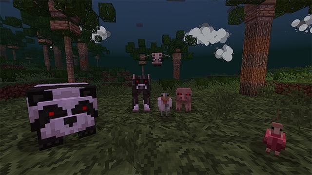 Screenshot of the Minecraft Bedrock Marketplace product Horror Texture Pack created by Mine-North.