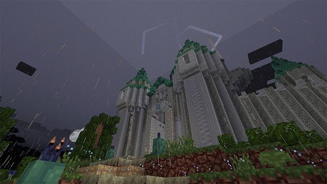 Screenshot of the Minecraft Bedrock Marketplace product Horror Texture Pack created by Mine-North.