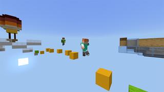 Screenshot of the Minecraft Bedrock Marketplace product Infinite Parkour created by Mine-North.