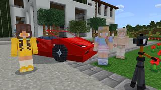 Screenshot of the Minecraft Bedrock Marketplace product Influencer Mansion created by Mine-North.