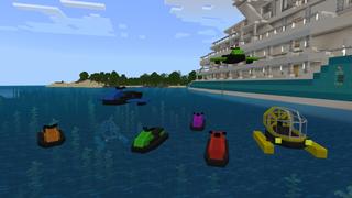 Screenshot of the Minecraft Bedrock Marketplace product Jetskis created by Mine-North.