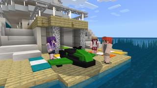 Screenshot of the Minecraft Bedrock Marketplace product Jetskis created by Mine-North.