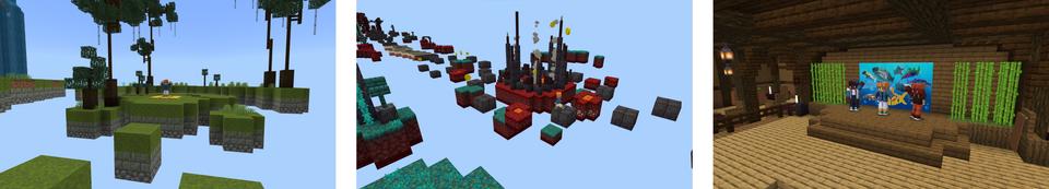 Panorama of the Minecraft Bedrock Marketplace product Jump Battle created by Mine-North.