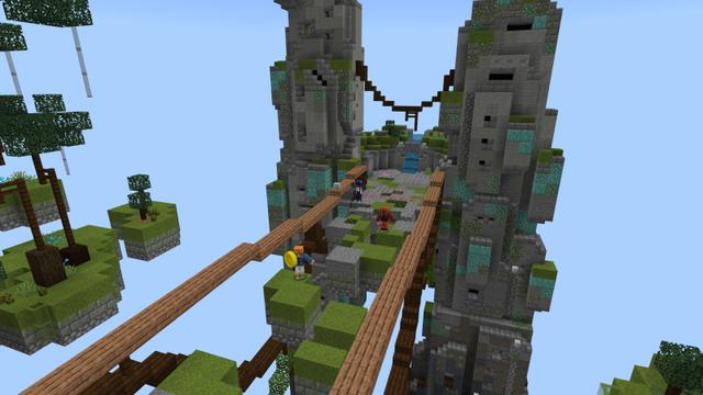 Screenshot of the Minecraft Bedrock Marketplace product Jump Battle created by Mine-North.