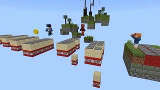Screenshot of the Minecraft Bedrock Marketplace product Jump Battle created by Mine-North.