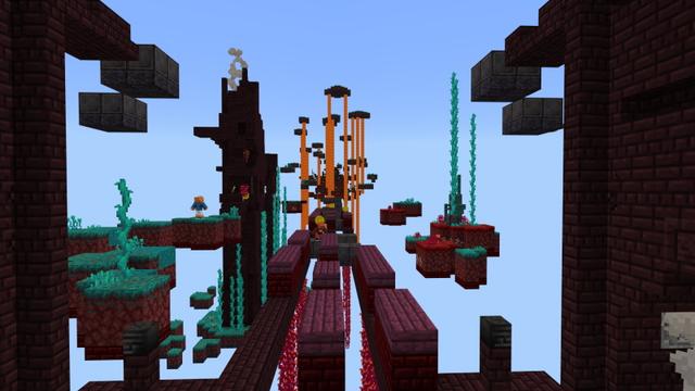 Screenshot of the Minecraft Bedrock Marketplace product Jump Battle created by Mine-North.