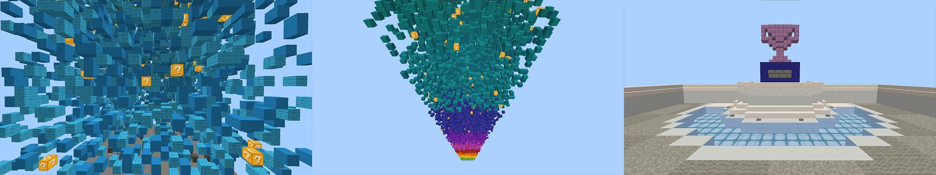 Panorama of the Minecraft Bedrock Marketplace product Jump Up created by Mine-North.