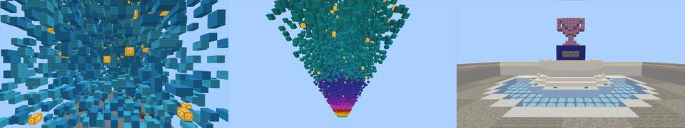 Panorama of the Minecraft Bedrock Marketplace product Jump Up created by Mine-North.
