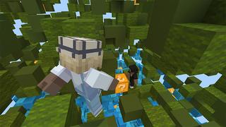 Screenshot of the Minecraft Bedrock Marketplace product Jump Up created by Mine-North.