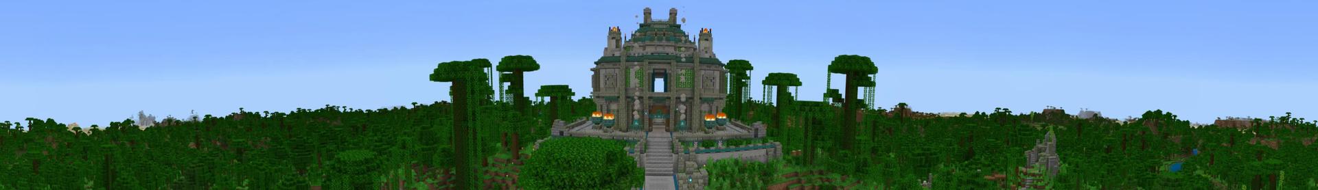 Panorama of the Minecraft Bedrock Marketplace product Jungle King created by Mine-North.