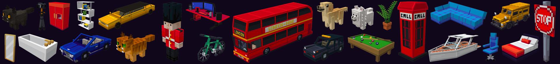 Panorama of the Minecraft Bedrock Marketplace product London created by Mine-North.