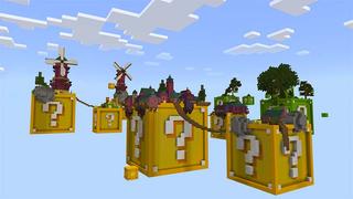 Screenshot of the Minecraft Bedrock Marketplace product Lucky Block Islands created by Mine-North.