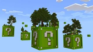 Screenshot of the Minecraft Bedrock Marketplace product Lucky Block Islands created by Mine-North.