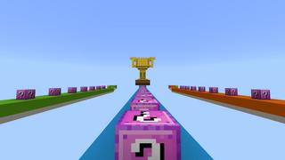 Screenshot of the Minecraft Bedrock Marketplace product Lucky Block Race created by Mine-North.