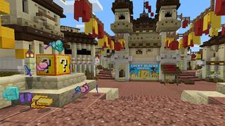 Screenshot of the Minecraft Bedrock Marketplace product Lucky Block Survival created by Mine-North.