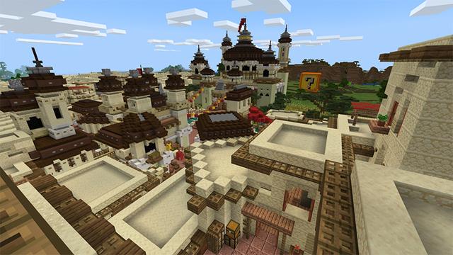 Screenshot of the Minecraft Bedrock Marketplace product Lucky Block Survival created by Mine-North.