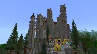 Screenshot of the Minecraft Bedrock Marketplace product Luckyblock Castle created by Mine-North.