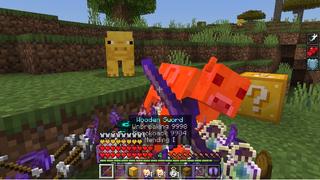 Screenshot of the Minecraft Bedrock Marketplace product Luckyblock Hacker created by Mine-North.