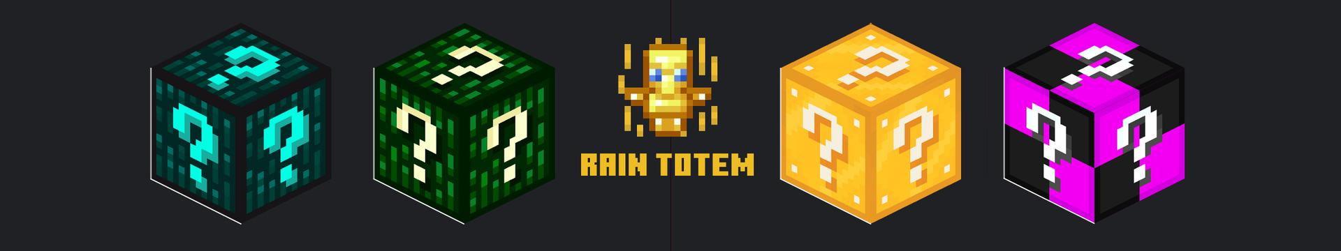 Panorama of the Minecraft Bedrock Marketplace product Luckyblock Rain created by Mine-North.