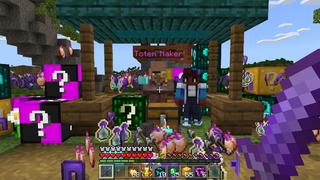 Screenshot of the Minecraft Bedrock Marketplace product Luckyblock Rain created by Mine-North.