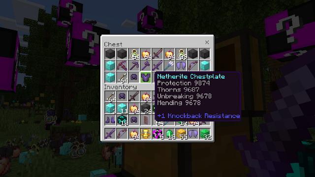 Screenshot of the Minecraft Bedrock Marketplace product Luckyblock Rain created by Mine-North.