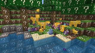 Screenshot of the Minecraft Bedrock Marketplace product Luckyblock World ++ created by Mine-North.