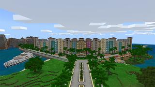 Screenshot of the Minecraft Bedrock Marketplace product Luxury Hotel created by Mine-North.