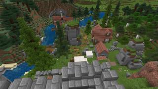 Screenshot of the Minecraft Bedrock Marketplace product Medieval Castle created by Mine-North.
