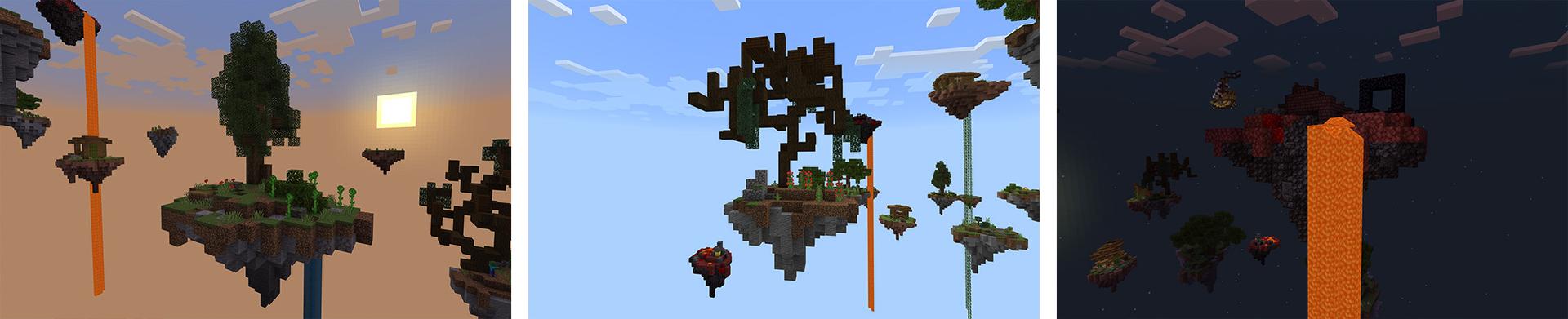 Panorama of the Minecraft Bedrock Marketplace product Mega Skyblock created by Mine-North.