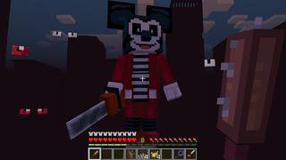 Screenshot of the Minecraft Bedrock Marketplace product Mickey's Horror City created by Mine-North.