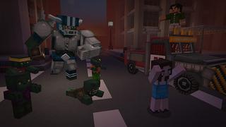 Screenshot of the Minecraft Bedrock Marketplace product Mickey's Horror City created by Mine-North.